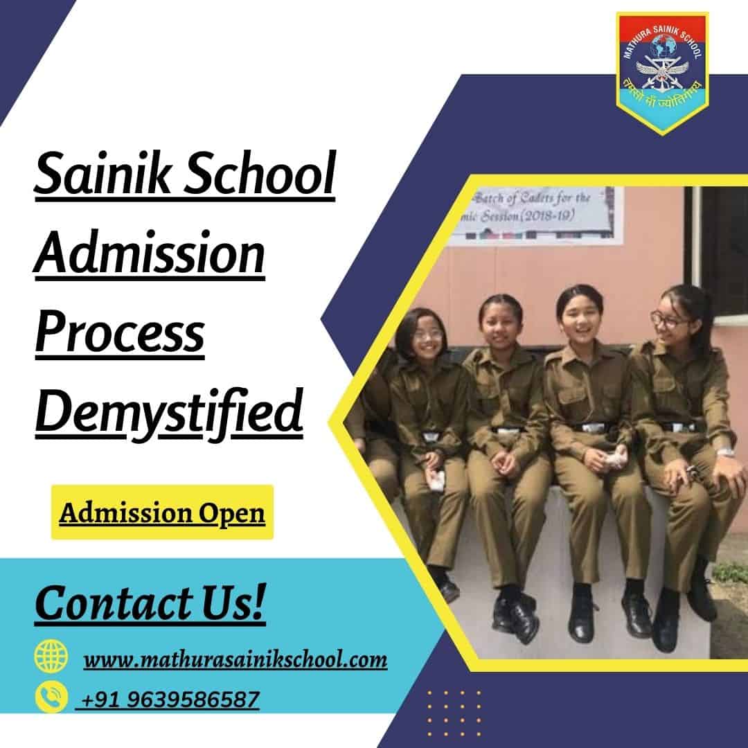 Sainik School Admission Process Demystified